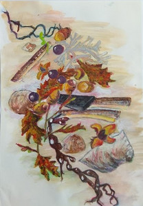 John D.  Autumn collection surf and turf, acrylic. 10.20.jpg